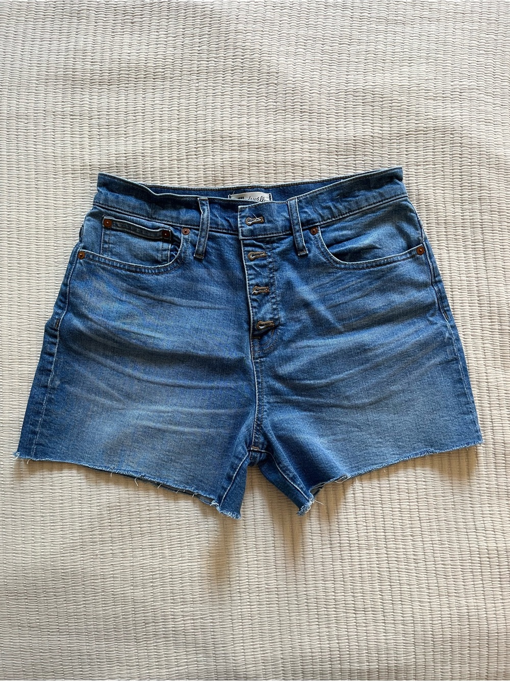 Madewell Button-Front Denim Shorts
